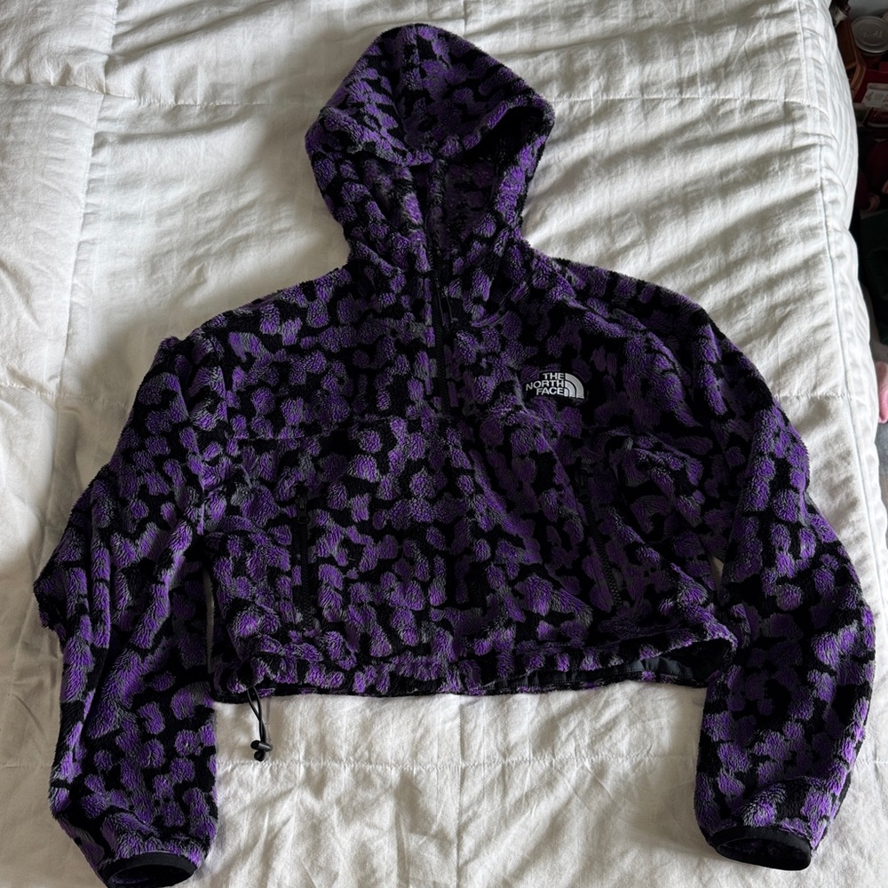The North Face Purple and Black Patterned Jacket